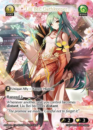 Liu Bei, Oathkeeper (CSR) #182 – Mortal Ambition