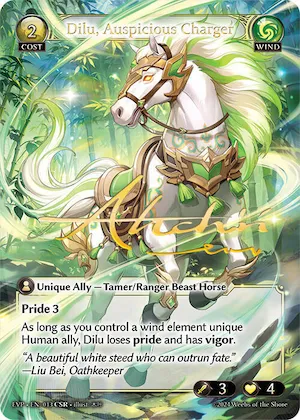 Dilu, Auspicious Charger (CSR) #13 – Mortal Ambition Event Pack
