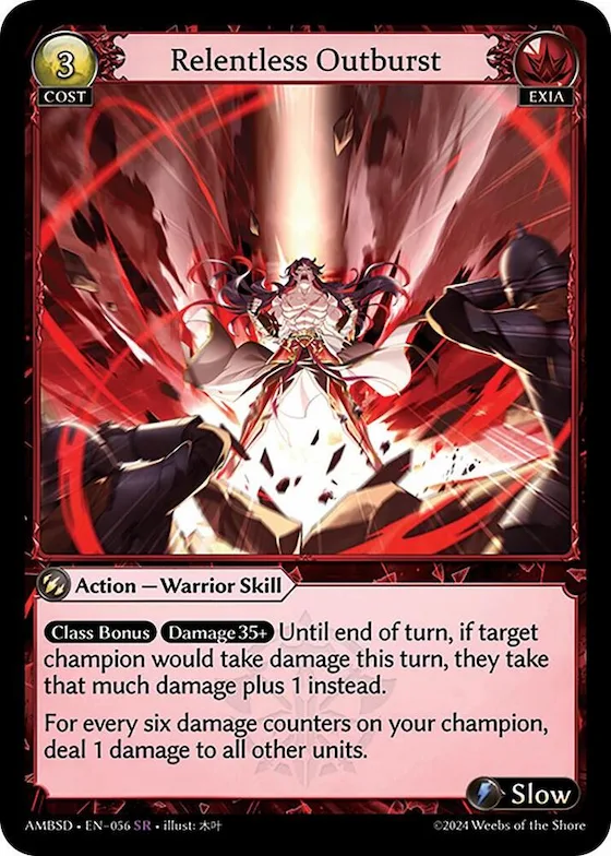 Relentless Outburst #56 – Mortal Ambition Starter Decks