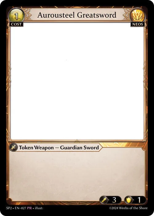 Aurousteel Greatsword #27 – Supporter Pack 2