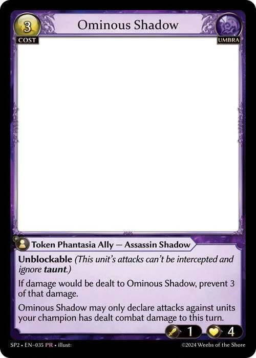 Ominous Shadow #35 – Supporter Pack 2