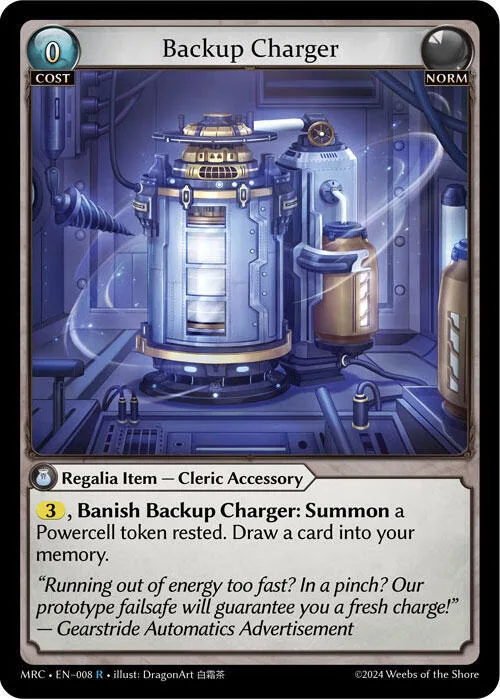 Backup Charger #8 – Mercurial Heart