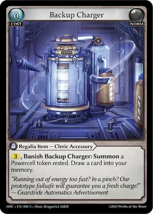 Backup Charger #8 – Mercurial Heart
