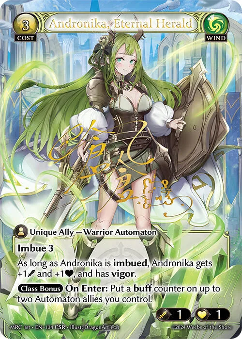 Andronika, Eternal Herald (CSR) #134 – Mercurial Heart