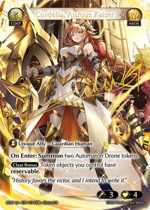 Cordelia, Aurous Kaiser (CSR) #175 – Mercurial Heart