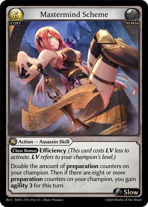 Mastermind Scheme #16 – Tristan Re:Collection, Shadowdancer