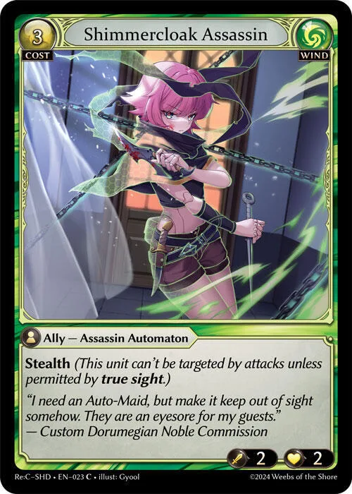 Shimmercloak Assassin #23 – Tristan Re:Collection, Shadowdancer