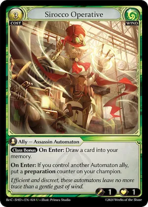 Sirocco Operative #24 – Tristan Re:Collection, Shadowdancer