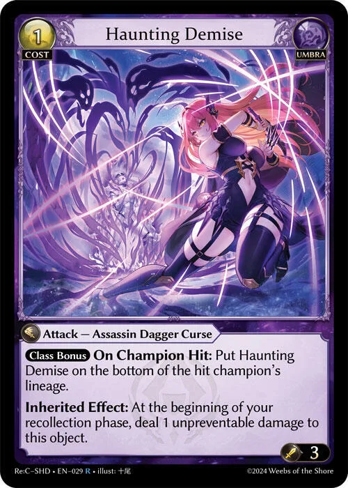 Haunting Demise #29 – Tristan Re:Collection, Shadowdancer