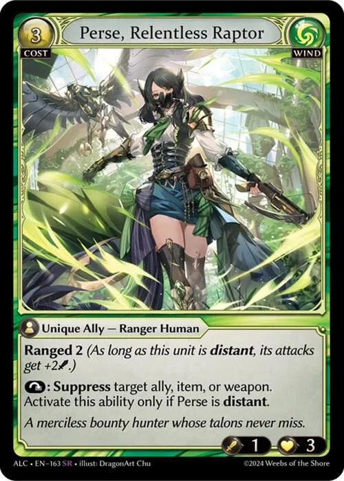 Perse, Relentless Raptor #163 – Alchemical Revolution