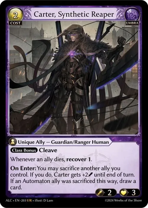 Carter, Synthetic Reaper #203 – Alchemical Revolution