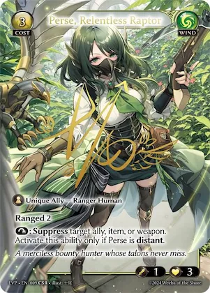 Perse, Relentless Raptor #9 – Alchemical Revolution Event Pack