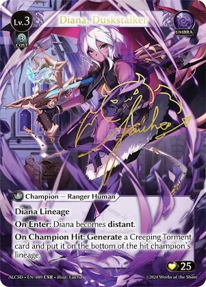 Diana, Duskstalker (CSR) #9 – Alchemical Revolution Starter Decks