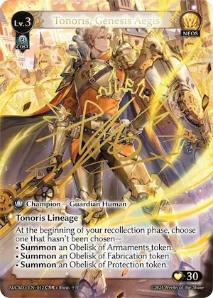 Tonoris, Genesis Aegis (CSR) #12 – Alchemical Revolution Starter Decks