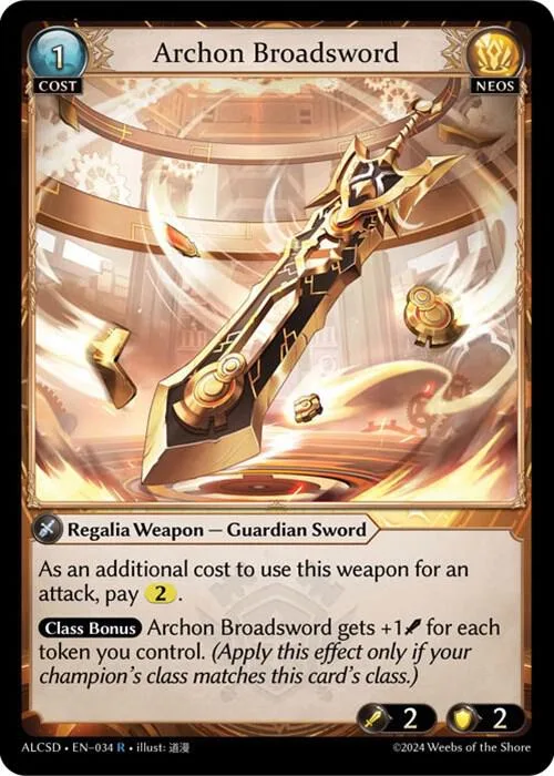 Archon Broadsword #34 – Alchemical Revolution Starter Decks
