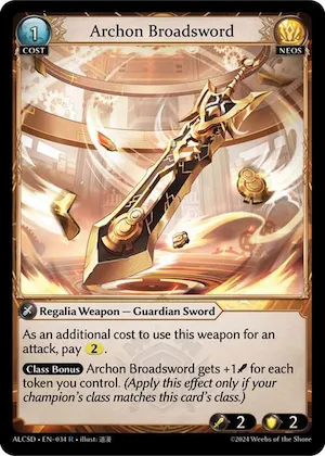 Archon Broadsword #34 – Alchemical Revolution Starter Decks