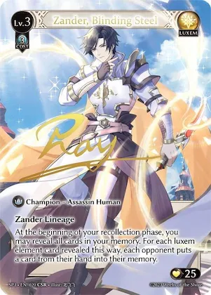 Zander, Blinding Steel (CSR) #20 – Supporter Pack 1