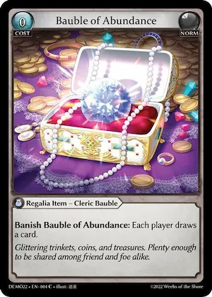 Bauble of Abundance #4 – 2022 Demo Deck
