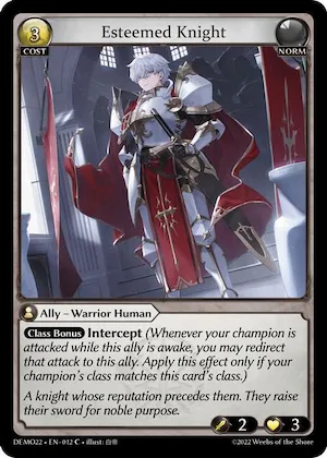 Esteemed Knight #12 – 2022 Demo Deck