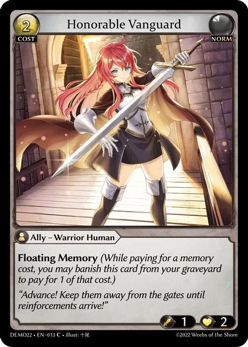 Honorable Vanguard #13 – 2022 Demo Deck