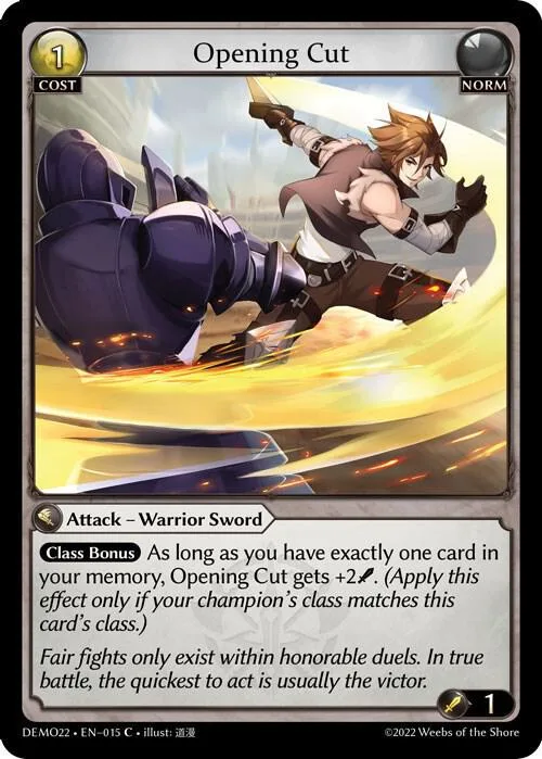 Opening Cut #15 – 2022 Demo Deck