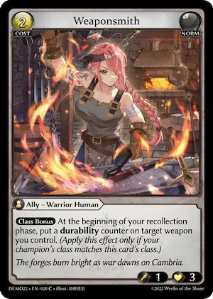 Weaponsmith #20 – 2022 Demo Deck