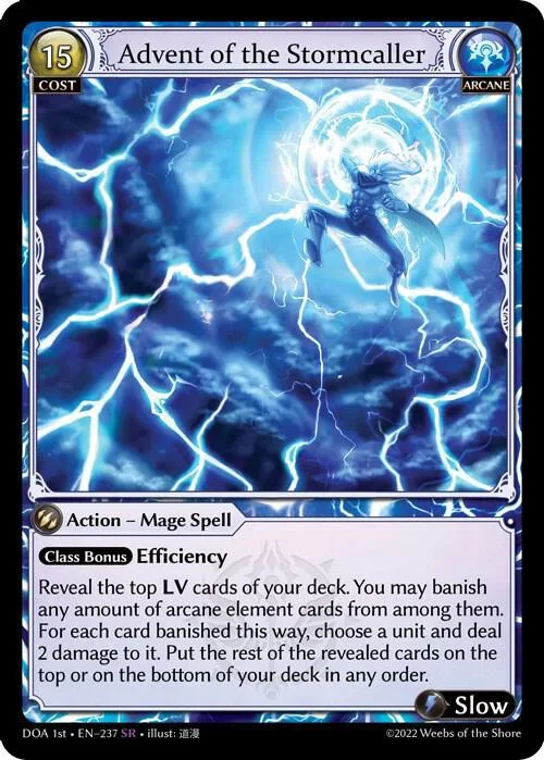 Advent of the Stormcaller #237 – Dawn of Ashes 1st Edition