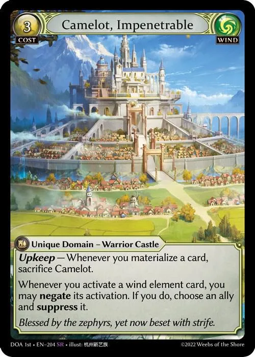 Camelot, Impenetrable #204 – Dawn of Ashes 1st Edition