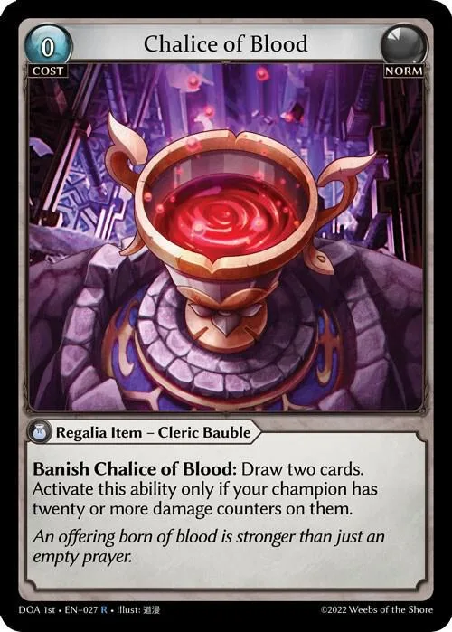 Chalice of Blood #27 – Dawn of Ashes 1st Edition