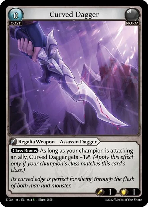 Curved Dagger #31 – Dawn of Ashes 1st Edition