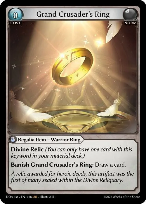Grand Crusader's Ring #38 – Dawn of Ashes 1st Edition