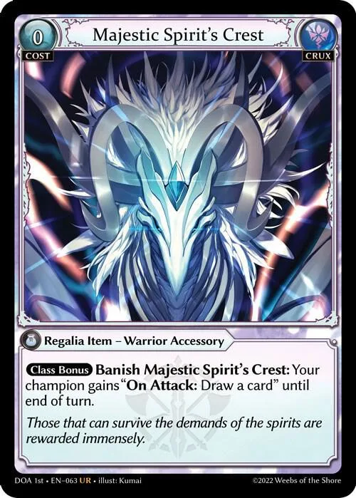 Majestic Spirit's Crest #63 – Dawn of Ashes 1st Edition