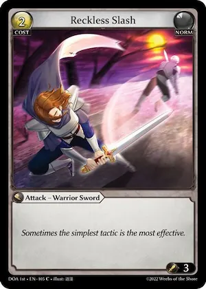 Reckless Slash #105 – Dawn of Ashes 1st Edition