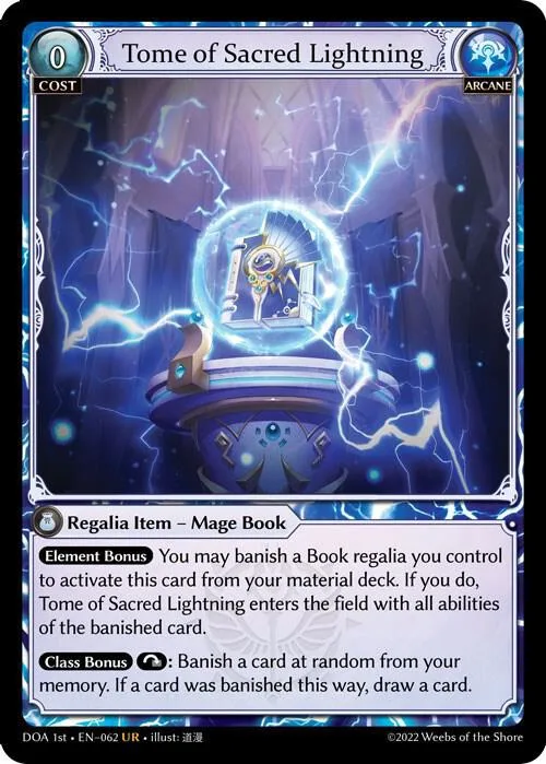 Tome of Sacred Lightning #62 – Dawn of Ashes 1st Edition