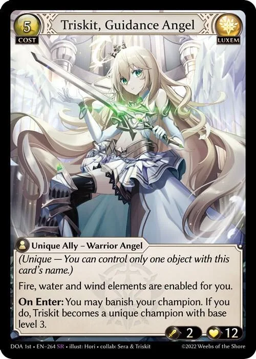 Triskit, Guidance Angel #264 – Dawn of Ashes 1st Edition