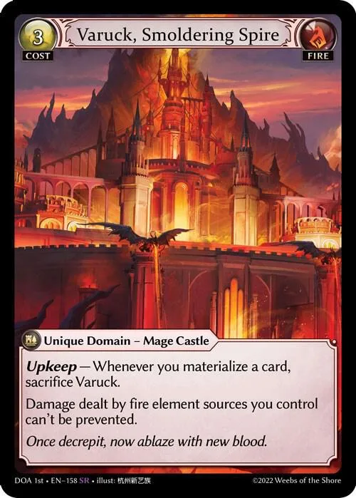 Varuck, Smoldering Spire #158 – Dawn of Ashes 1st Edition