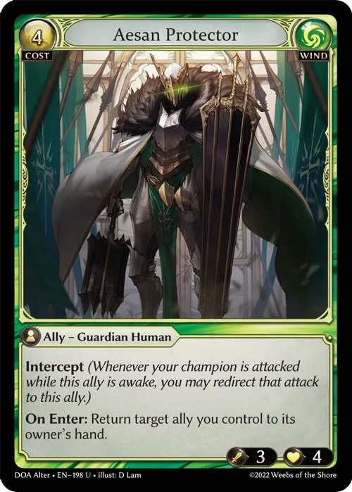 Aesan Protector #198 – Dawn of Ashes Alter Edition