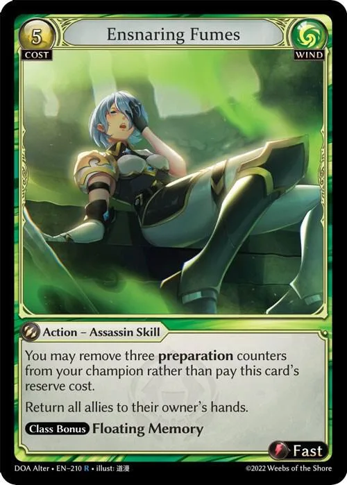 Ensnaring Fumes #210 – Dawn of Ashes Alter Edition
