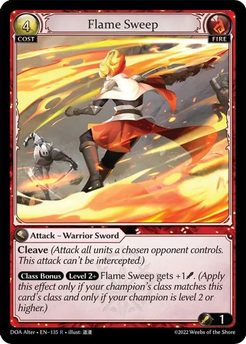Flame Sweep #135 – Dawn of Ashes Alter Edition