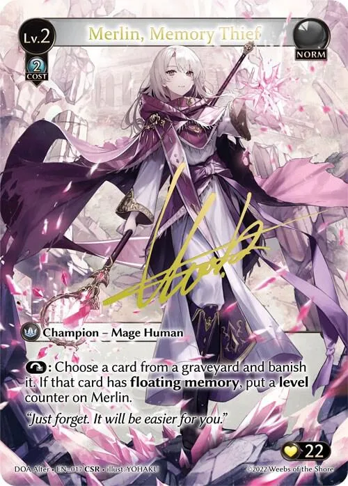 Merlin, Memory Thief (CSR) #17 – Dawn of Ashes Alter Edition