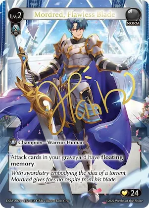 Mordred, Flawless Blade (CSR) #18 – Dawn of Ashes Alter Edition