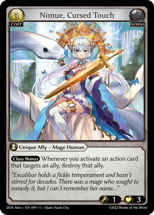 Nimue, Cursed Touch #99 – Dawn of Ashes Alter Edition