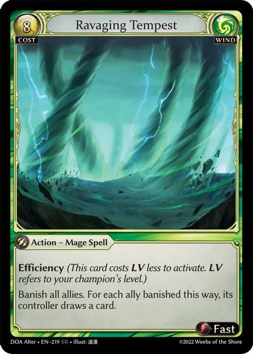 Ravaging Tempest #219 – Dawn of Ashes Alter Edition