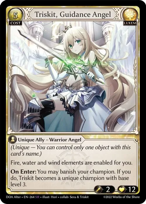 Triskit, Guidance Angel #264 – Dawn of Ashes Alter Edition