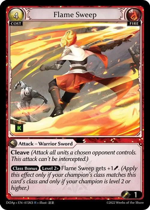 Flame Sweep #72ks – Dawn of Ashes Prelude