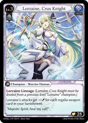 Lorraine, Crux Knight #5 – Dawn of Ashes Prelude