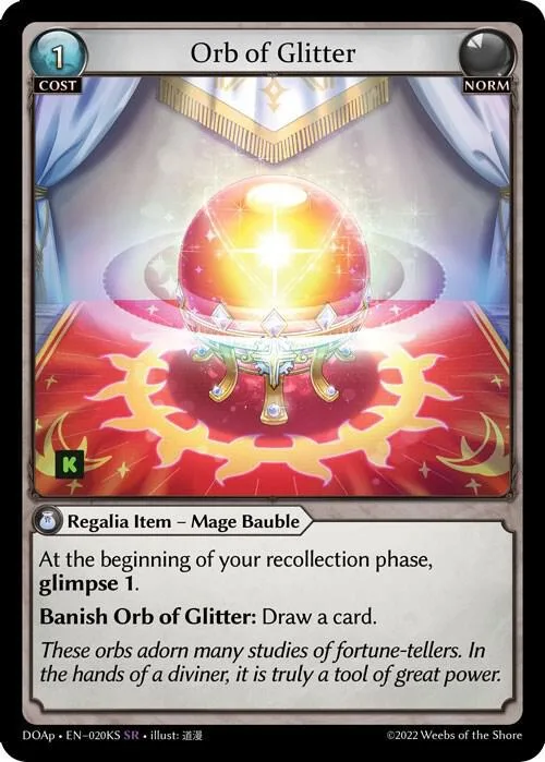 Orb of Glitter #20ks – Dawn of Ashes Prelude
