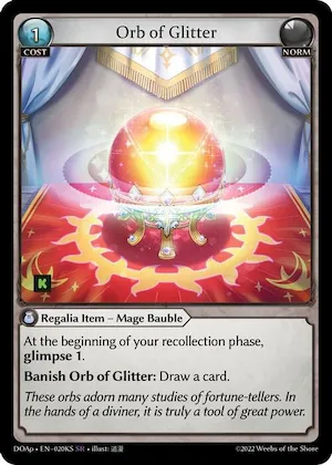Orb of Glitter #20ks – Dawn of Ashes Prelude