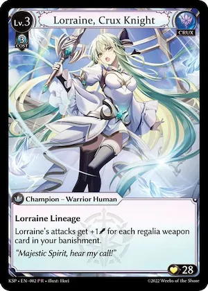 Lorraine, Crux Knight #2 – Kickstarter Promotional Cards
