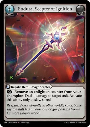 Endura, Scepter of Ignition #6 – Kickstarter Promotional Cards